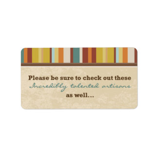 Business Card Pouch Seal (for Events) Label