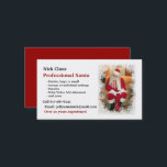 Business Card: Professional Santa Business Card<br><div class="desc">Business Card: Professional Santa</div>