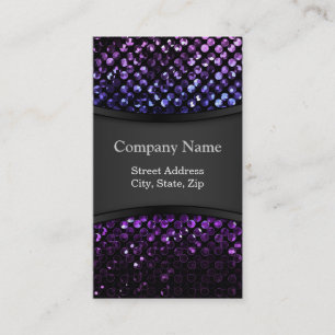 Business Card Purple Crystal Bling Strass