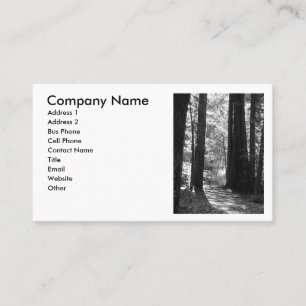 Business Card - redwoods