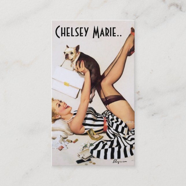 Business Card Retro Pinup (Front)