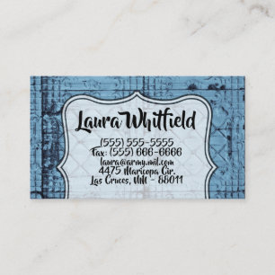 Business Card Rustic Tin Panel Ceiling Country Wes