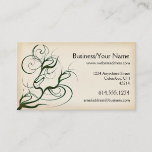 Business Card :: Scary Swirling Tree Branches