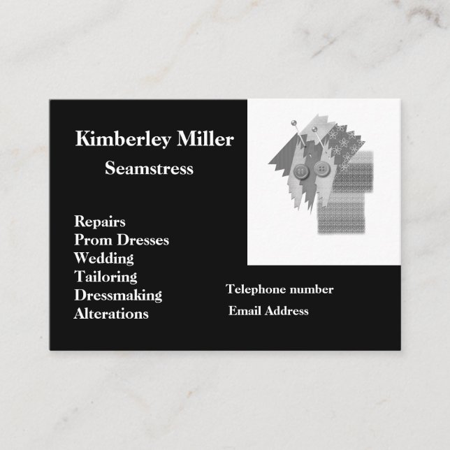 Business card Seamstress (Front)