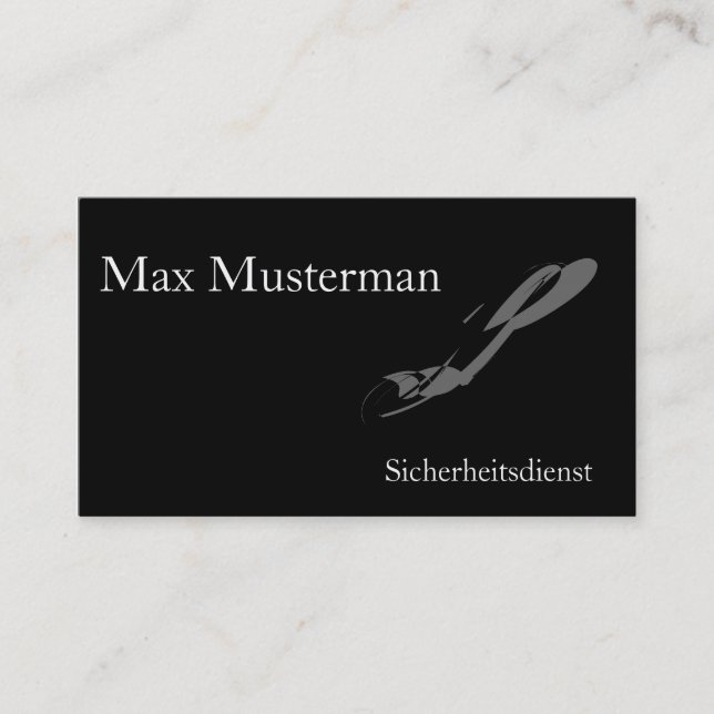 Business card security (Front)