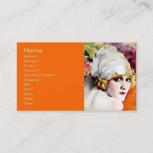 Business card, silent film star Anna Nilsson Card