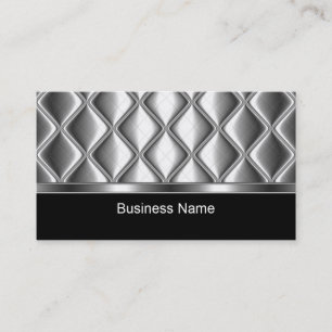 Business Card Silver Tile Trim