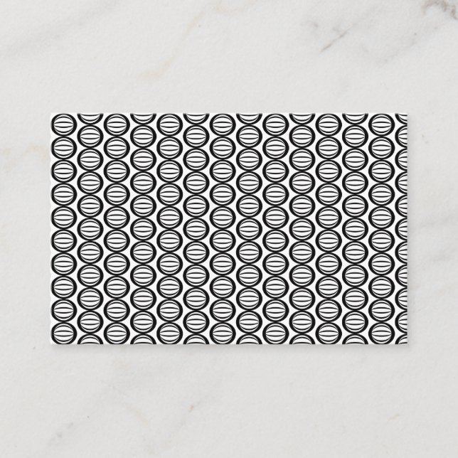 Business card simple classic black and white (Front)