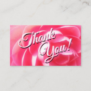 Business Card size "Thank you" note
