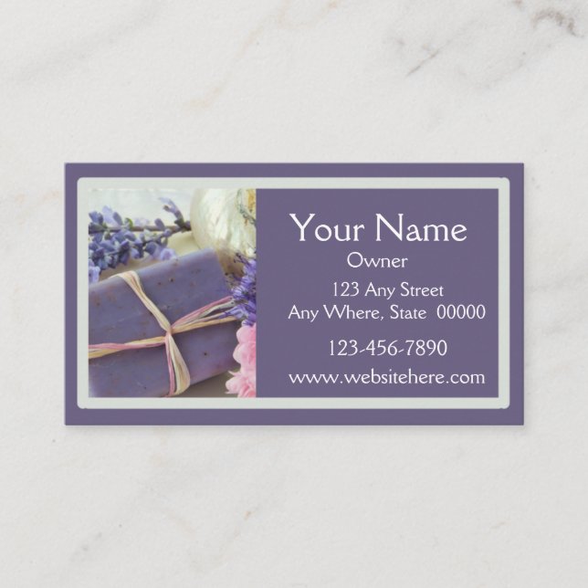 Business Card Soap Business Card  (Front)