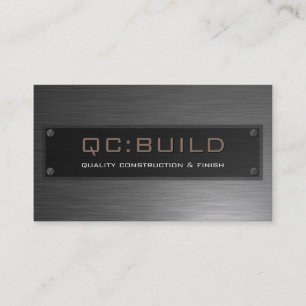 BUSINESS CARD :: stainless steel riveted 8