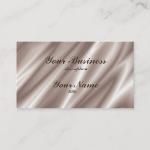 Business Card Std Paper Silk Champagne
