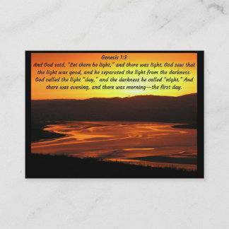 Business card- stunning image and Bible quotation Business Card
