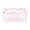 BUSINESS CARD :: stylish confetti pink + gold