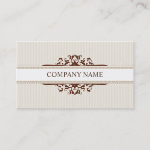 BUSINESS CARD stylish divine vintage gold brown