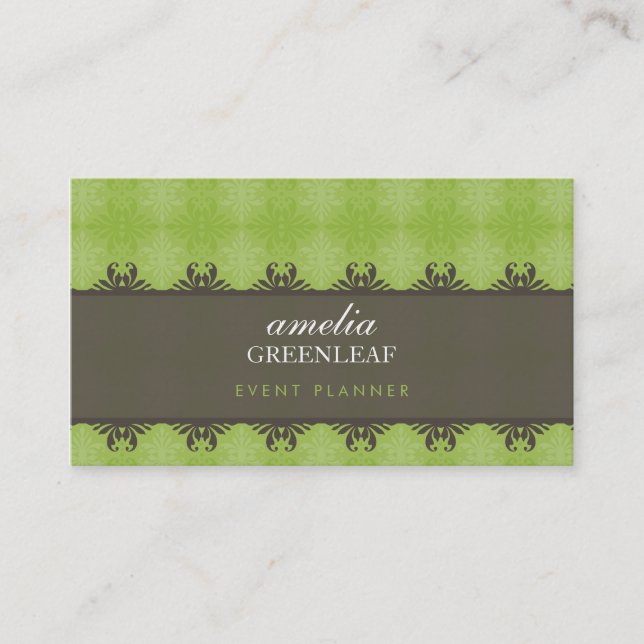BUSINESS CARD :: stylish patterned 12 (Front)