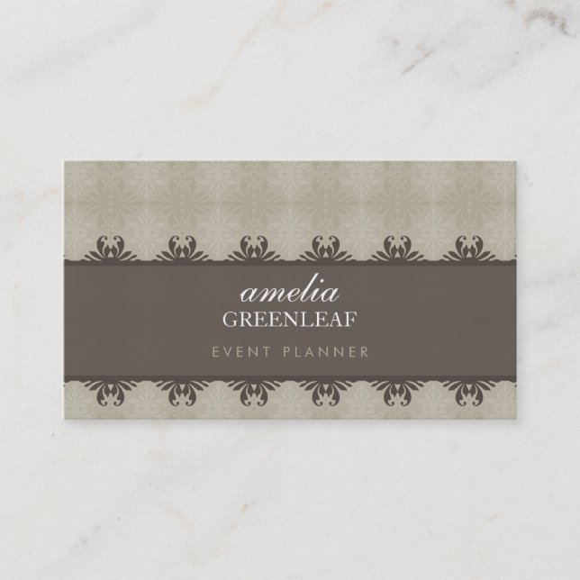 BUSINESS CARD :: stylish patterned 3 (Front)