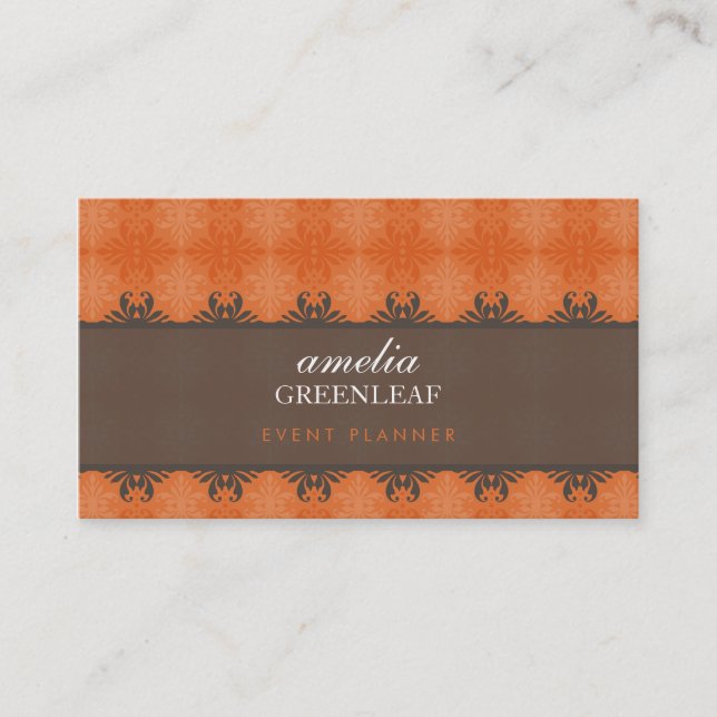 BUSINESS CARD :: stylish patterned 4 (Front)