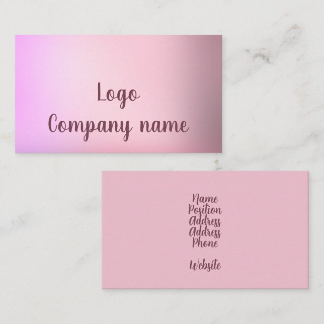 Business card template (Front/Back)