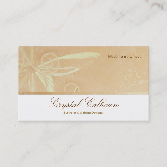 Business Card Template - Beautiful Butterfly (Front)
