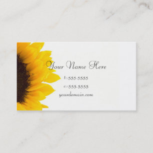 Business Card Template **Bold Sunflower