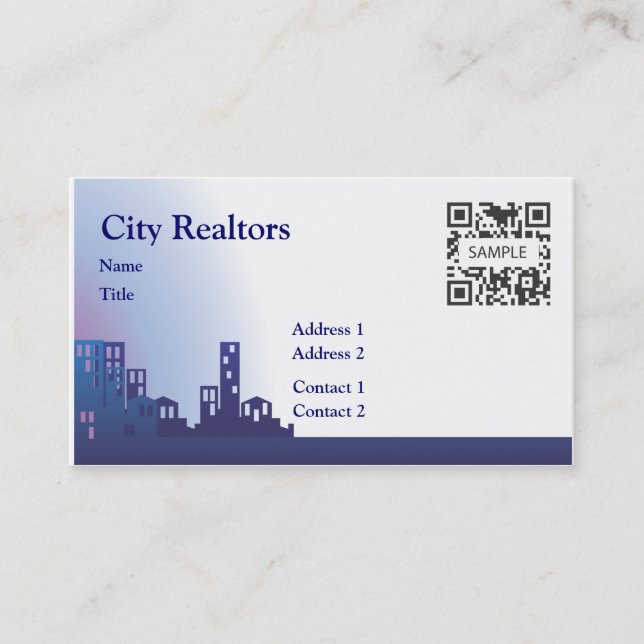 Business Card Template City Realtors (Front)