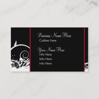 Business Card Template **Dramatic Swirls