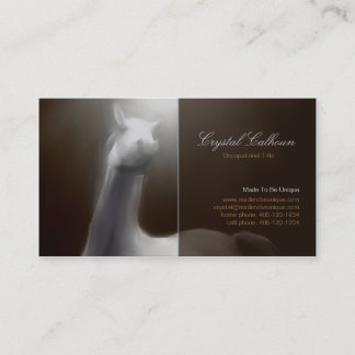 Business Card Template - Horse Painting Dark
