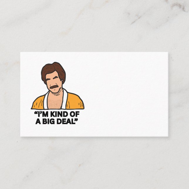 Business Card Template - I'm Kind of a Big Deal  (Front)