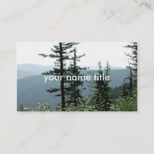 business card template mountain landscape photo