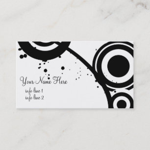 Business Card Template **Organic Circles