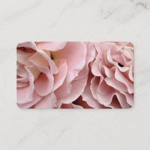 business card template pink rose petals photo art