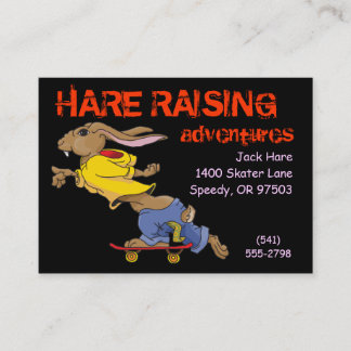 Business Card Template Skateboarding Rabbit