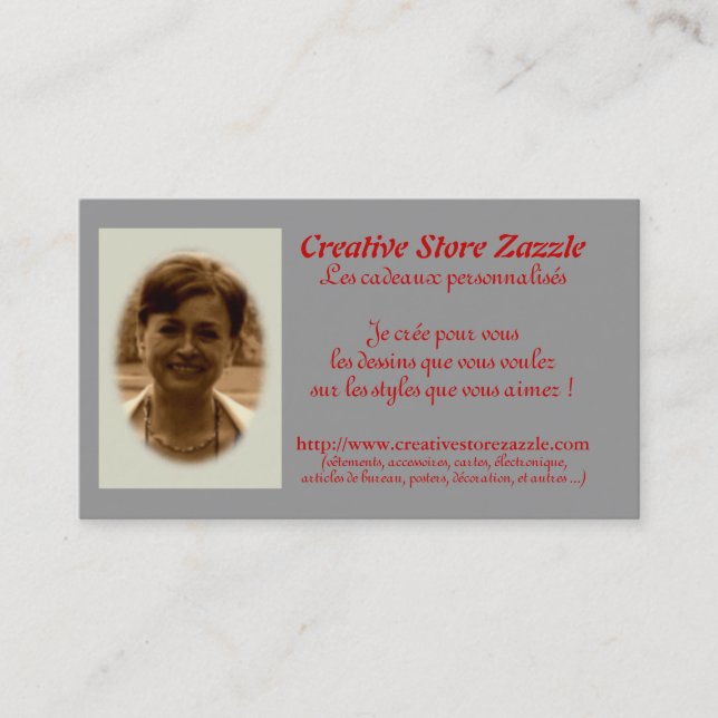 Business card template to customise - (Front)