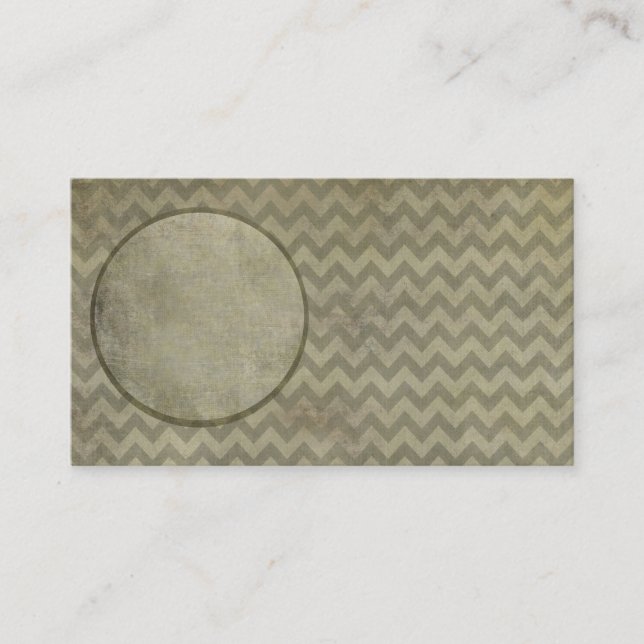 business card template vintage style chevron (Front)
