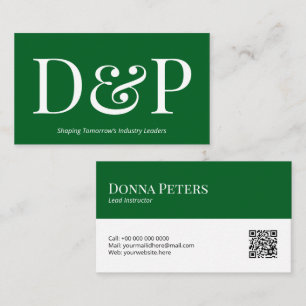 Business Card Template with QR Code DP7