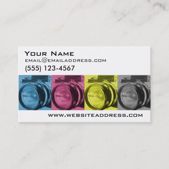 Business Card Templates: Photographer (Front)
