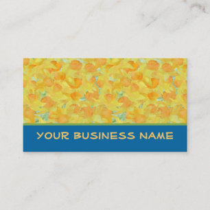 Business Card to Personalise: Golden Daffodils