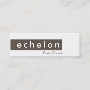 BUSINESS CARD trendy modern simple tab brown