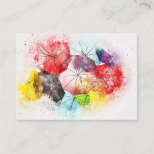 Business Card Umbrella Photographers Decoraters