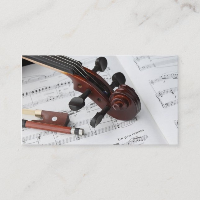 Business Card: Violin Lessons Business Card (Front)