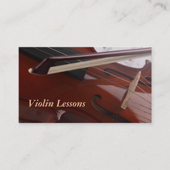 Business Card: Violin Lessons Card (Front)