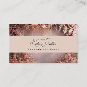 Business Card, Wedding Officiant soft tones Card