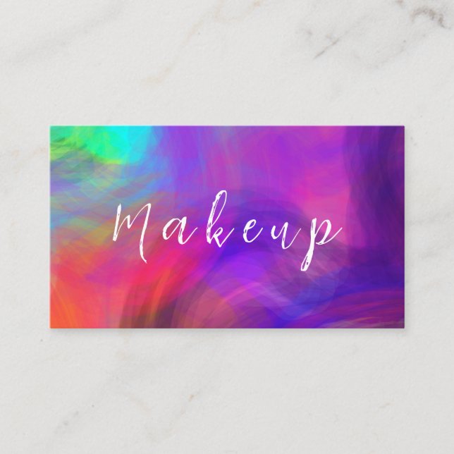 Business card with a bright background (Front)
