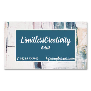 Business card with abstract background