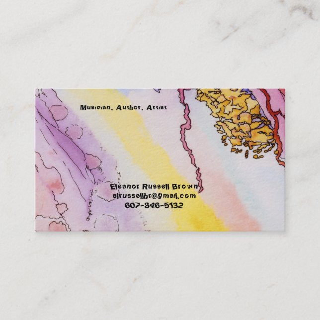 Business Card with abstract design (Front)