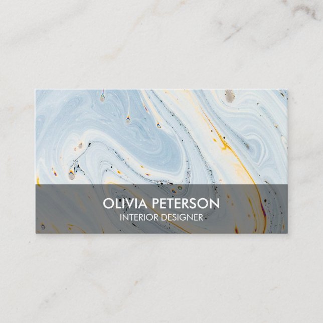 Business card with background bright style (Front)
