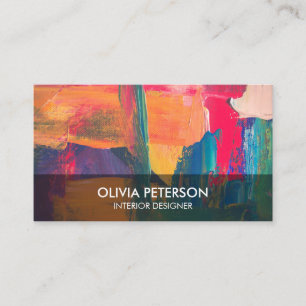 Business card with background bright style