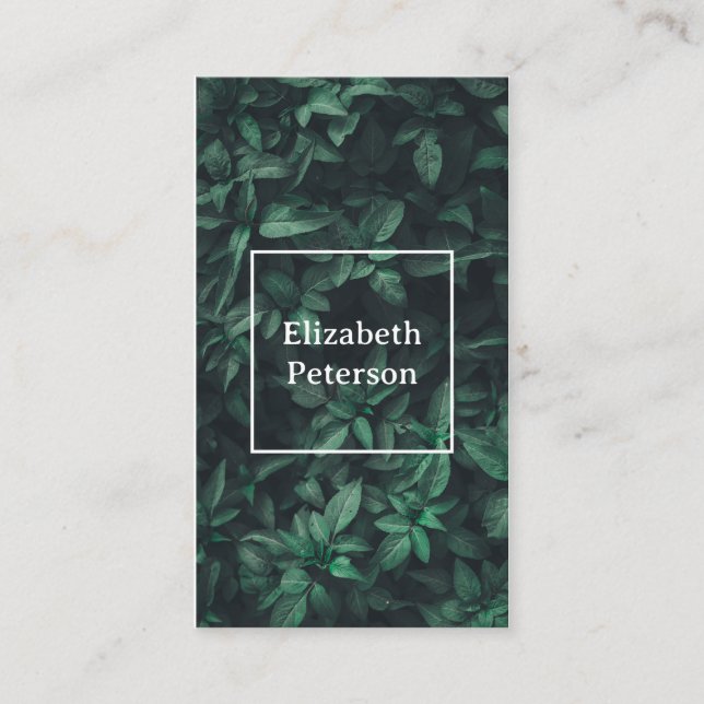 Business card with flower background (Front)