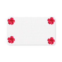 Business Card with Flower on it